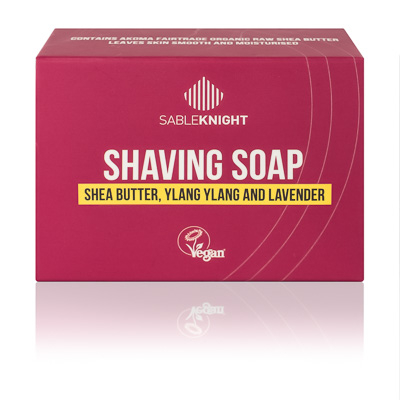 Akoma Ylang Ylang Shaving Soap Black Mens Grooming Shaving Soap Hair Popp UK black hair shop shea_butter_ylang_ylang_and_laander