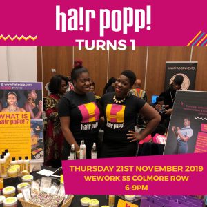 hair popp turns 1 UK black hair event birmingham